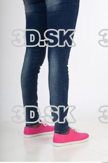 Calf reference of clothed Cecelia blue jeans pink shoes 0006